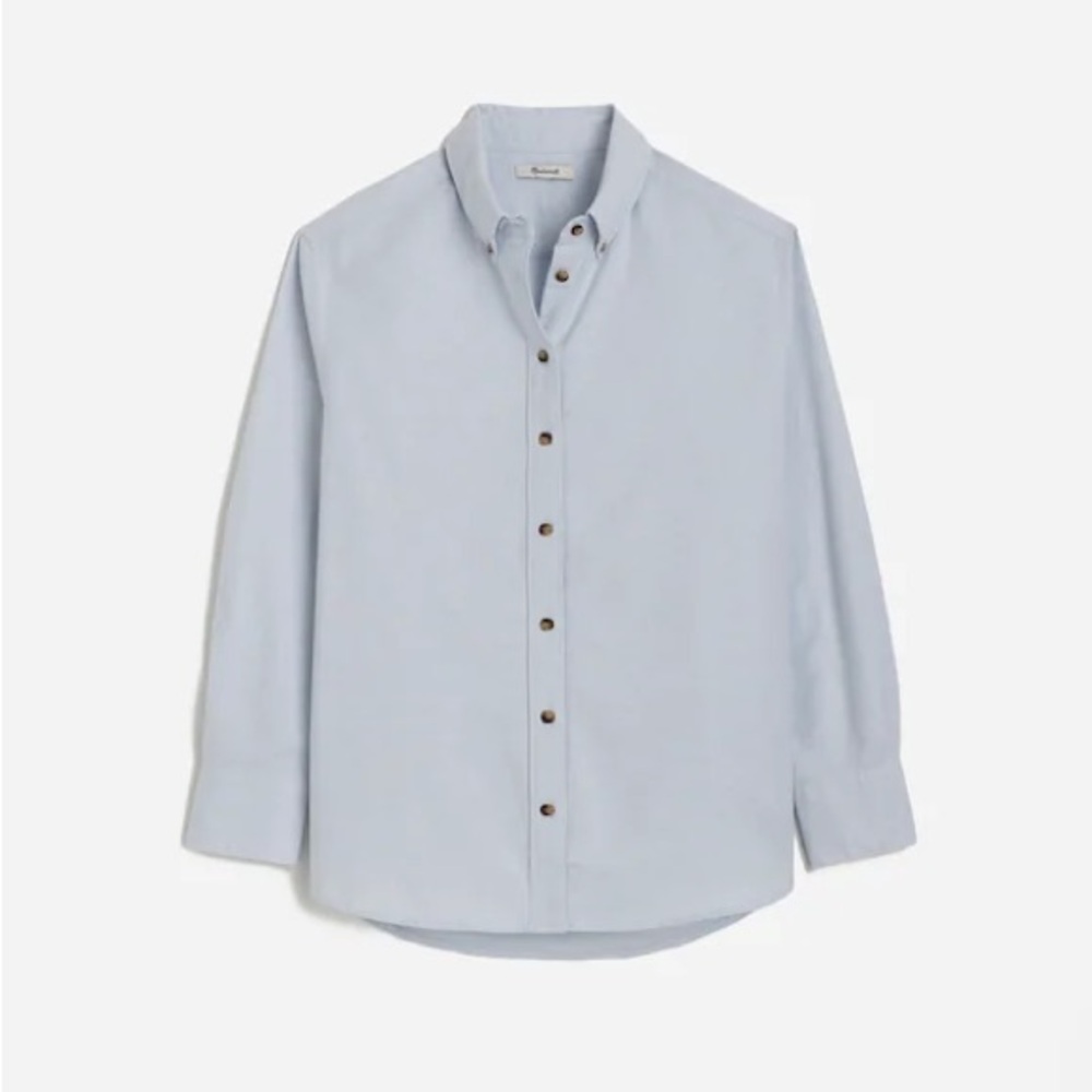 Madewell Oversized Button-Up Shirt in Oxford
